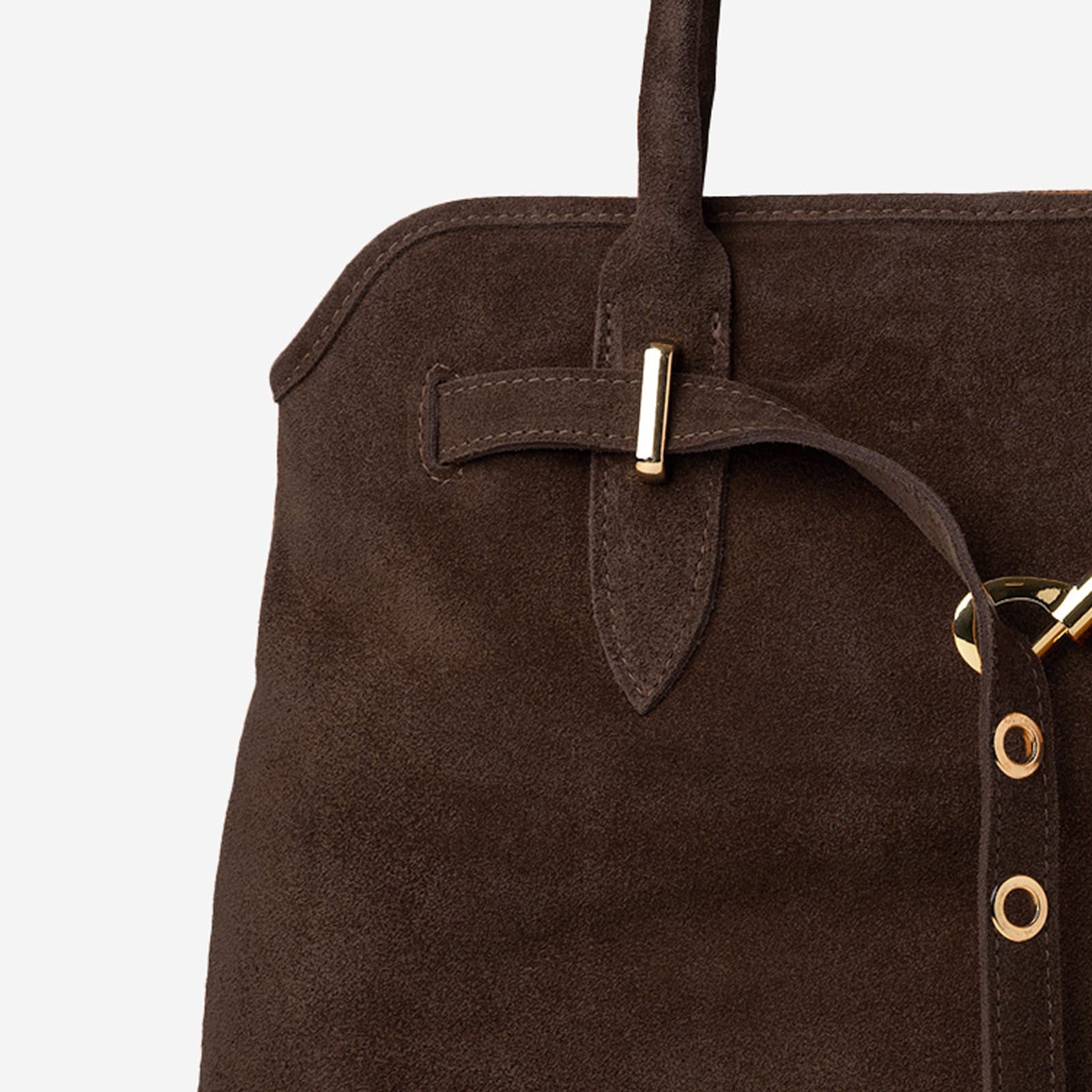 Borsa MIA Pelle Suede Testa di Moro