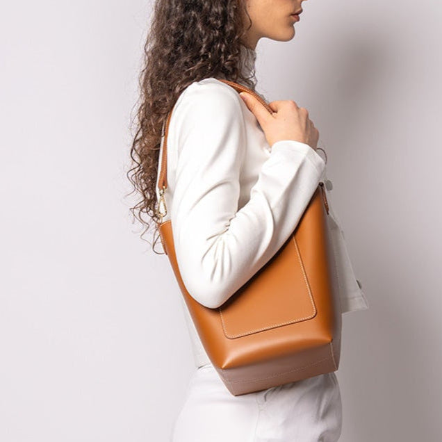 NAPPA LEATHER BUCKET BAG