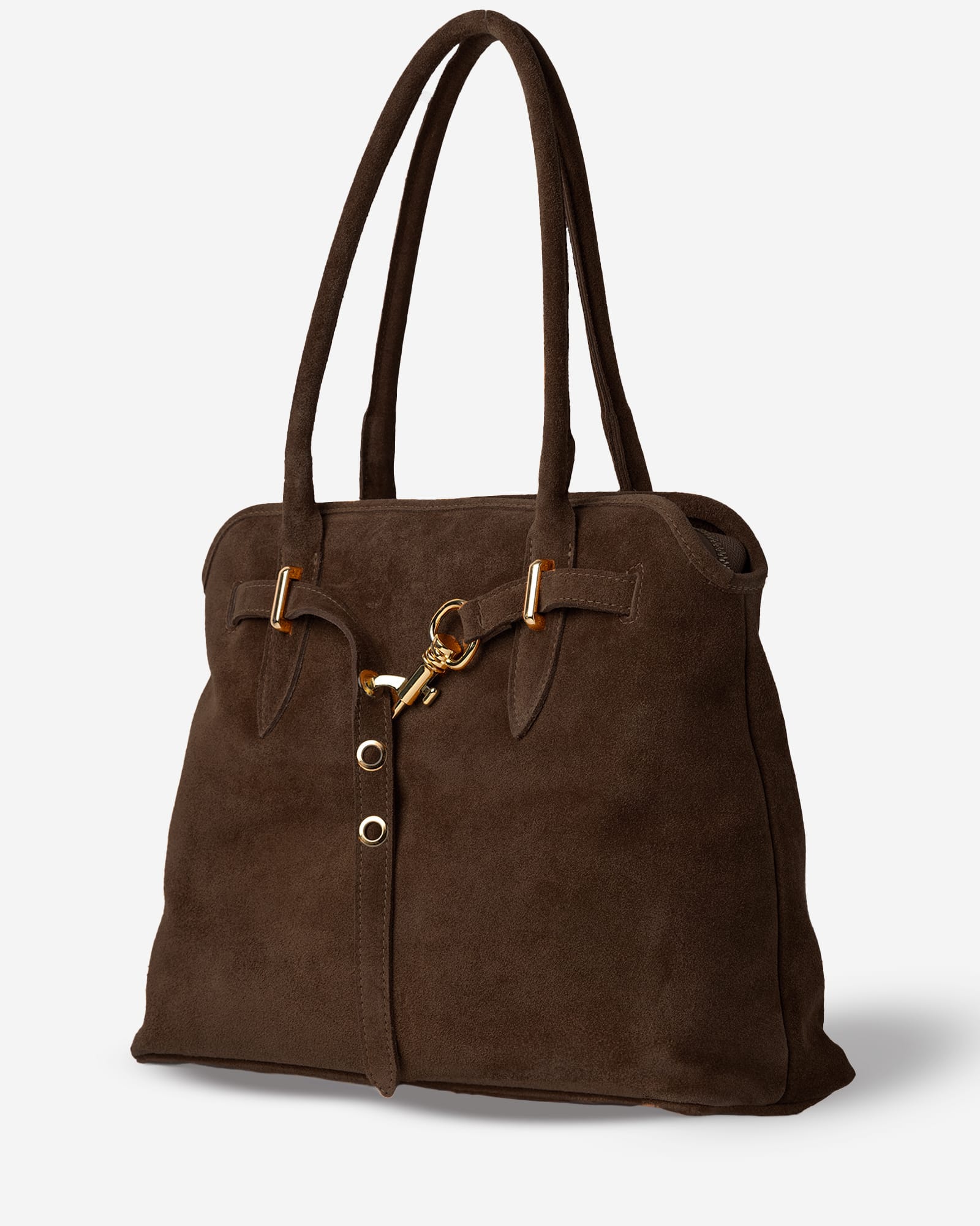 Borsa MIA Pelle Suede Testa di Moro