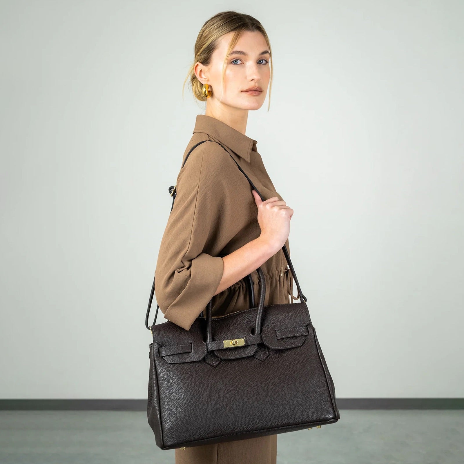 SOFT BIRKIMAD 40 Pelle Dark Moka