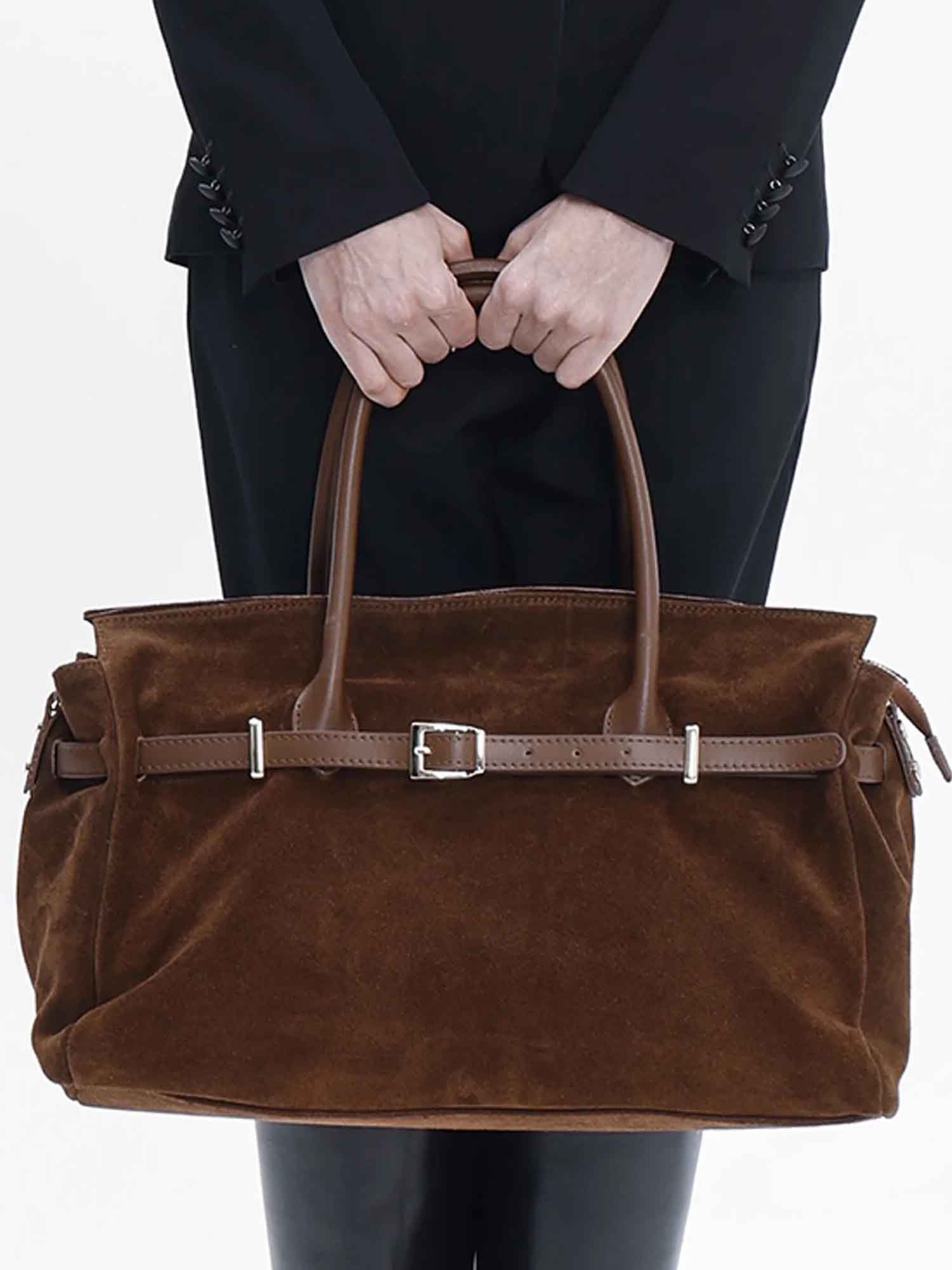 BELLUCCI BROWN SUEDE LEATHER