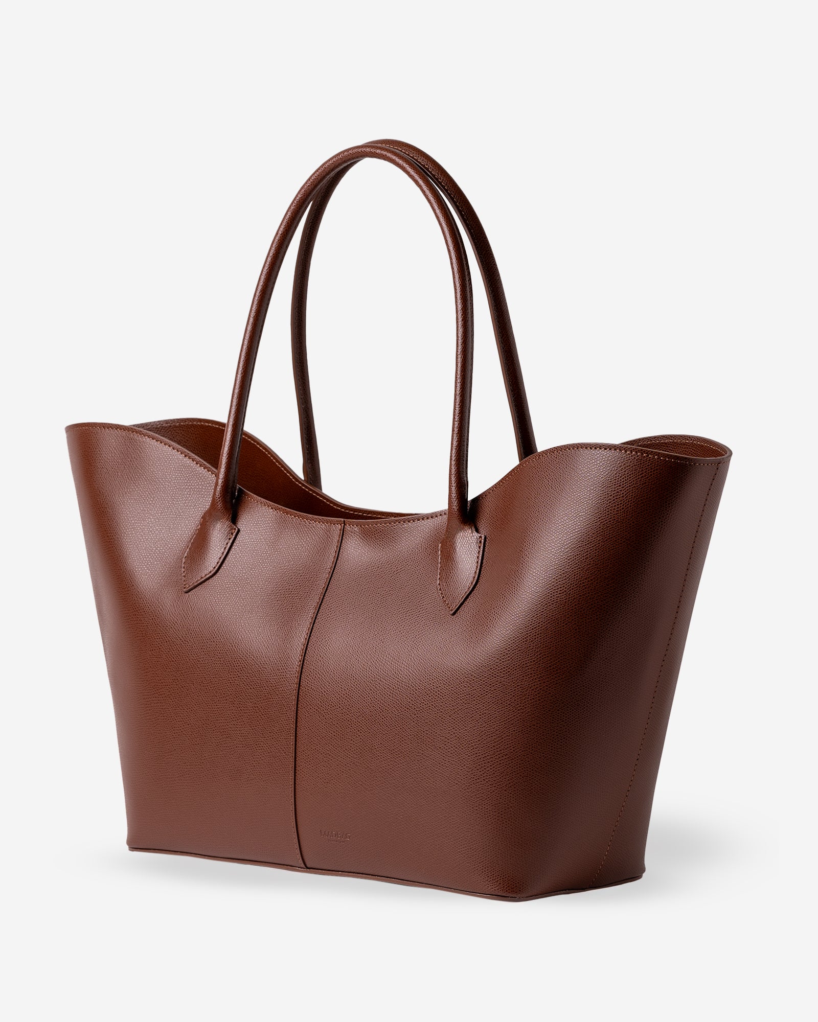 LOREN MAXI PELLE SAFFIANO COGNAC