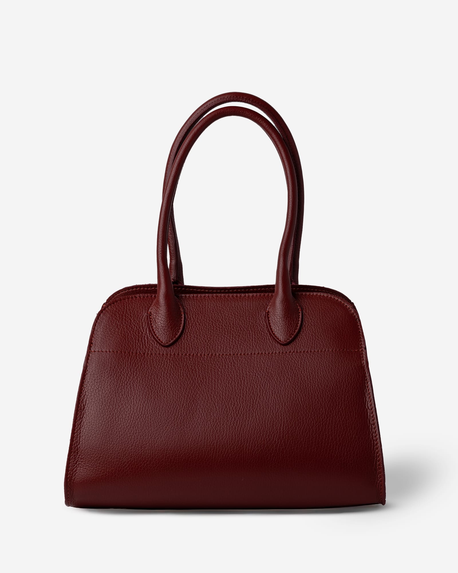 MADAME Shopper Pelle Bordeaux