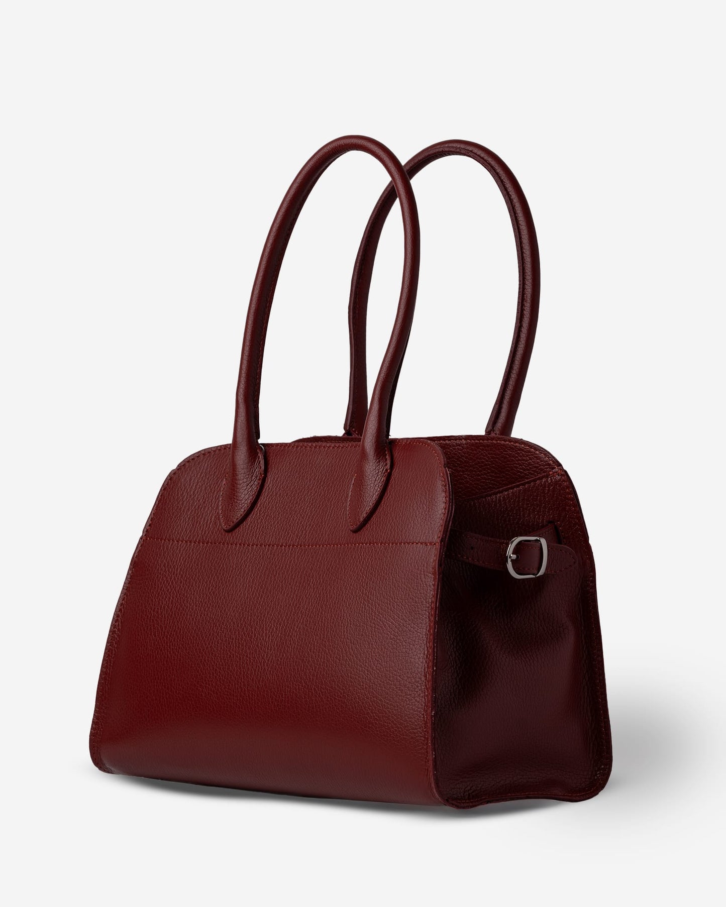 MADAME Shopper Pelle Bordeaux