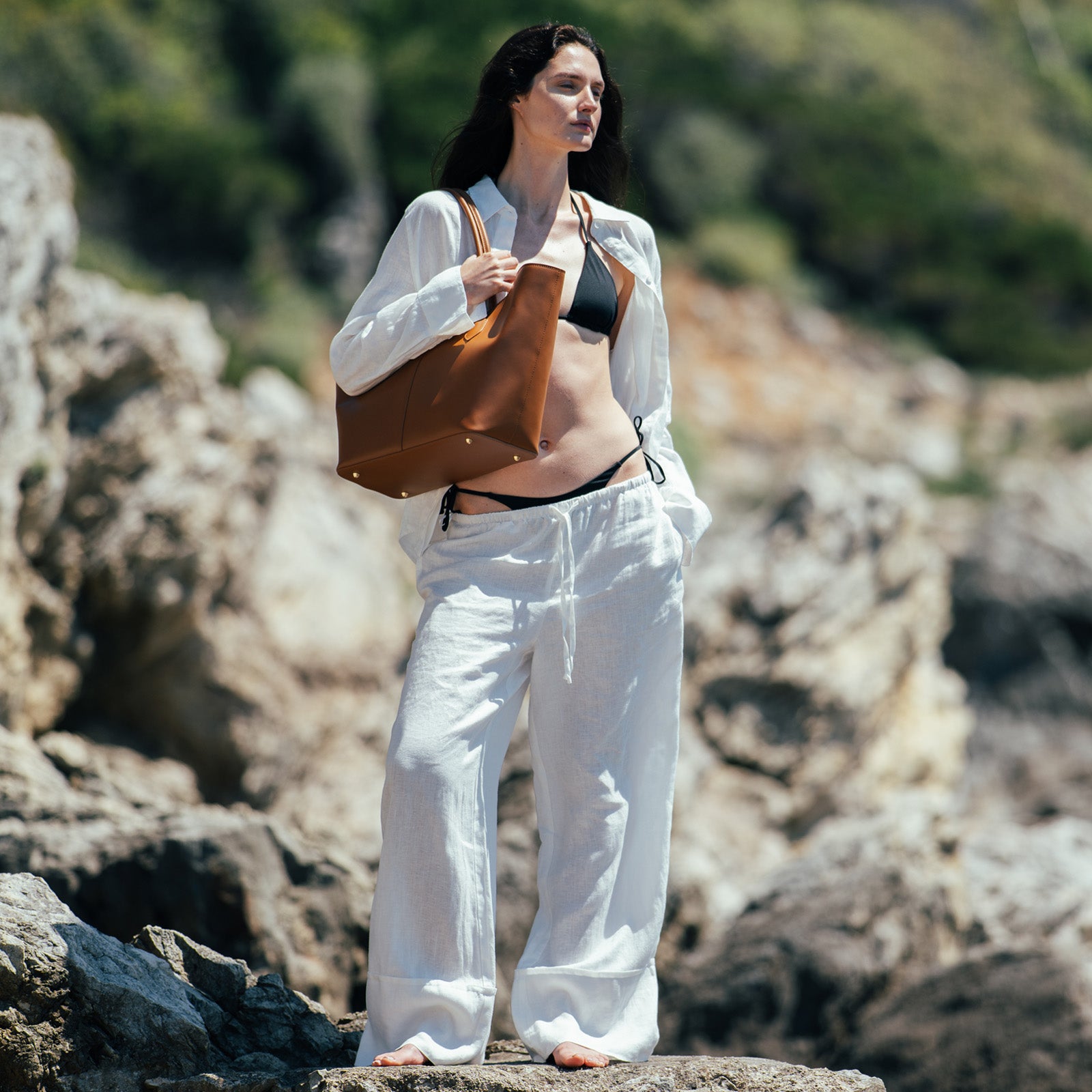 LOREN MAXI CALFSKIN CAMEL