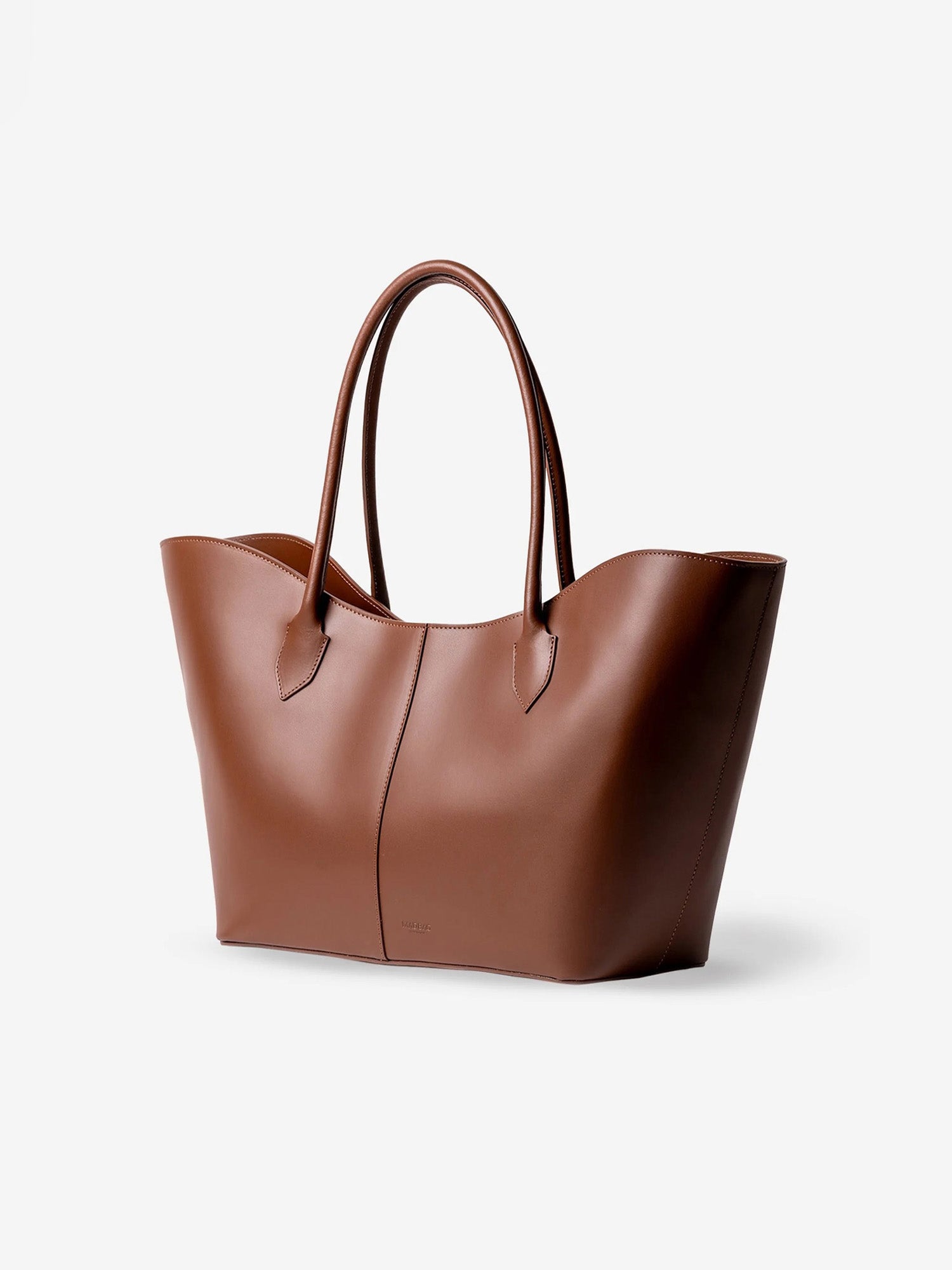 LOREN MAXI PELLE CALFSKIN COGNAC