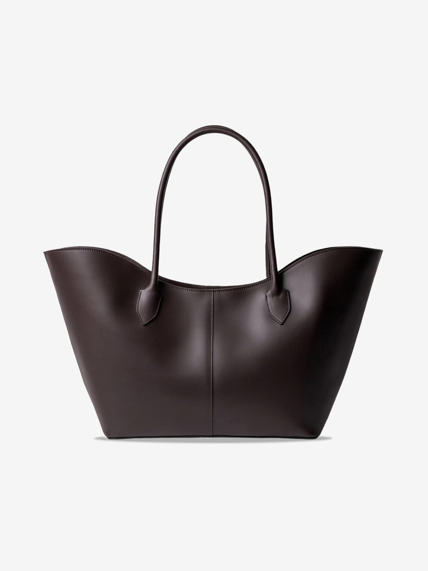 LOREN MAXI PELLE CALFSKIN DEEP BROWN