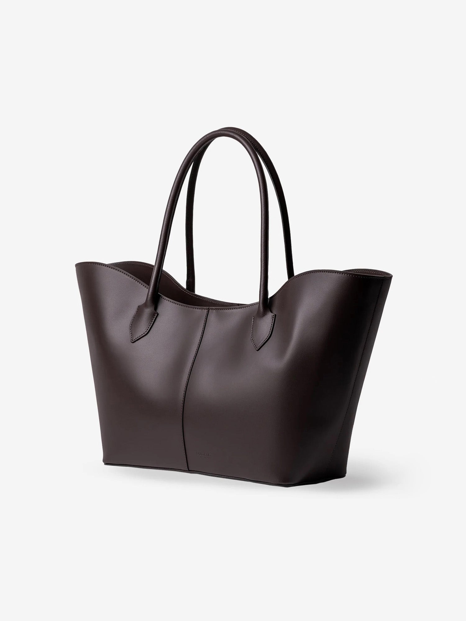 LOREN MAXI PELLE CALFSKIN DEEP BROWN