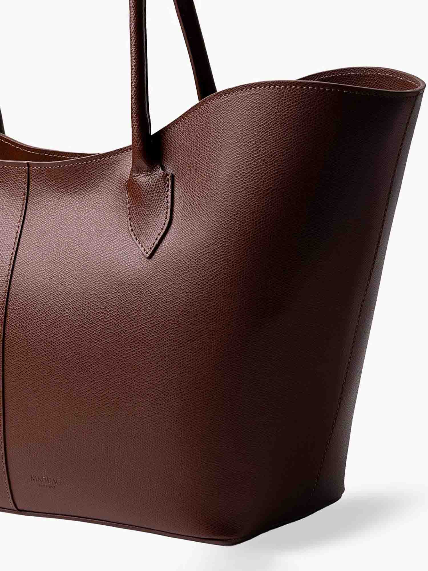 LOREN MAXI PELLE SAFFIANO COGNAC