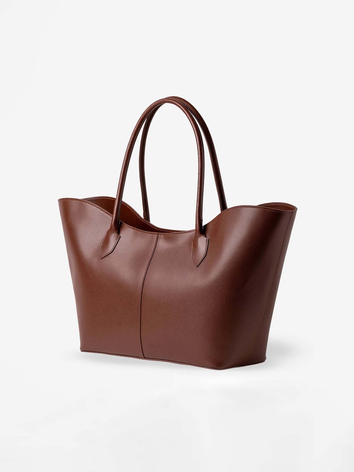 LOREN MAXI PELLE SAFFIANO COGNAC