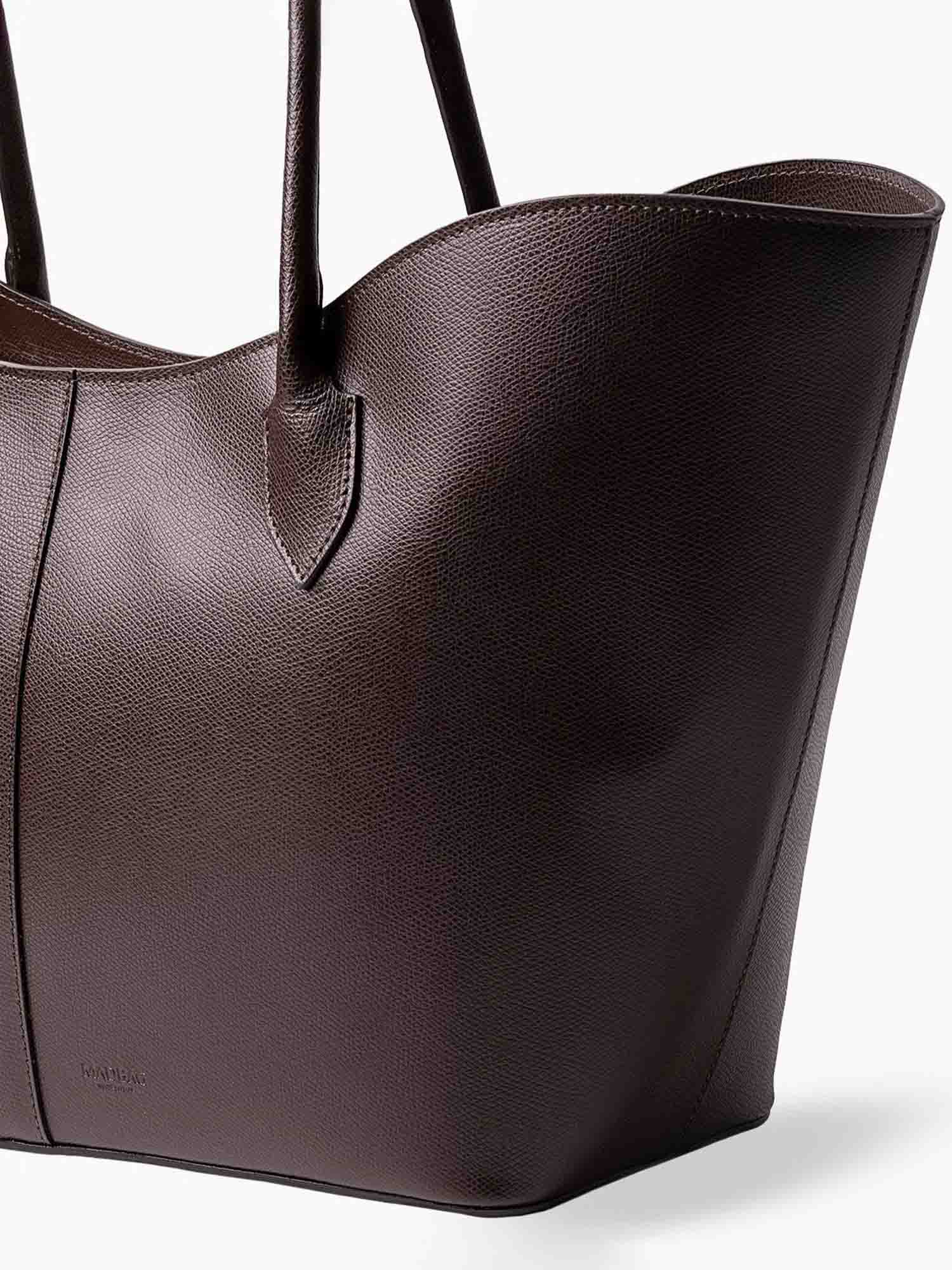 LOREN MAXI CALFSKIN DEEP BROWN