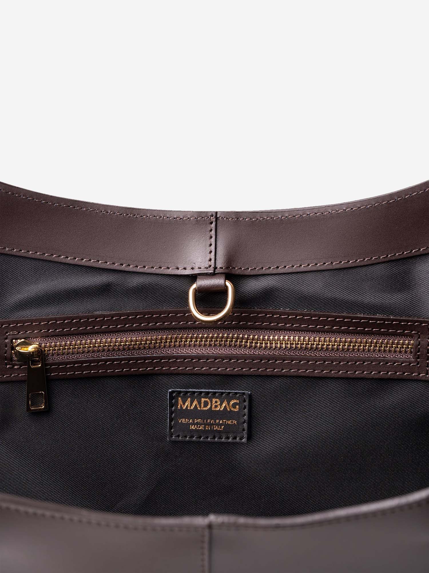 LOREN MAXI PELLE CALFSKIN DEEP BROWN
