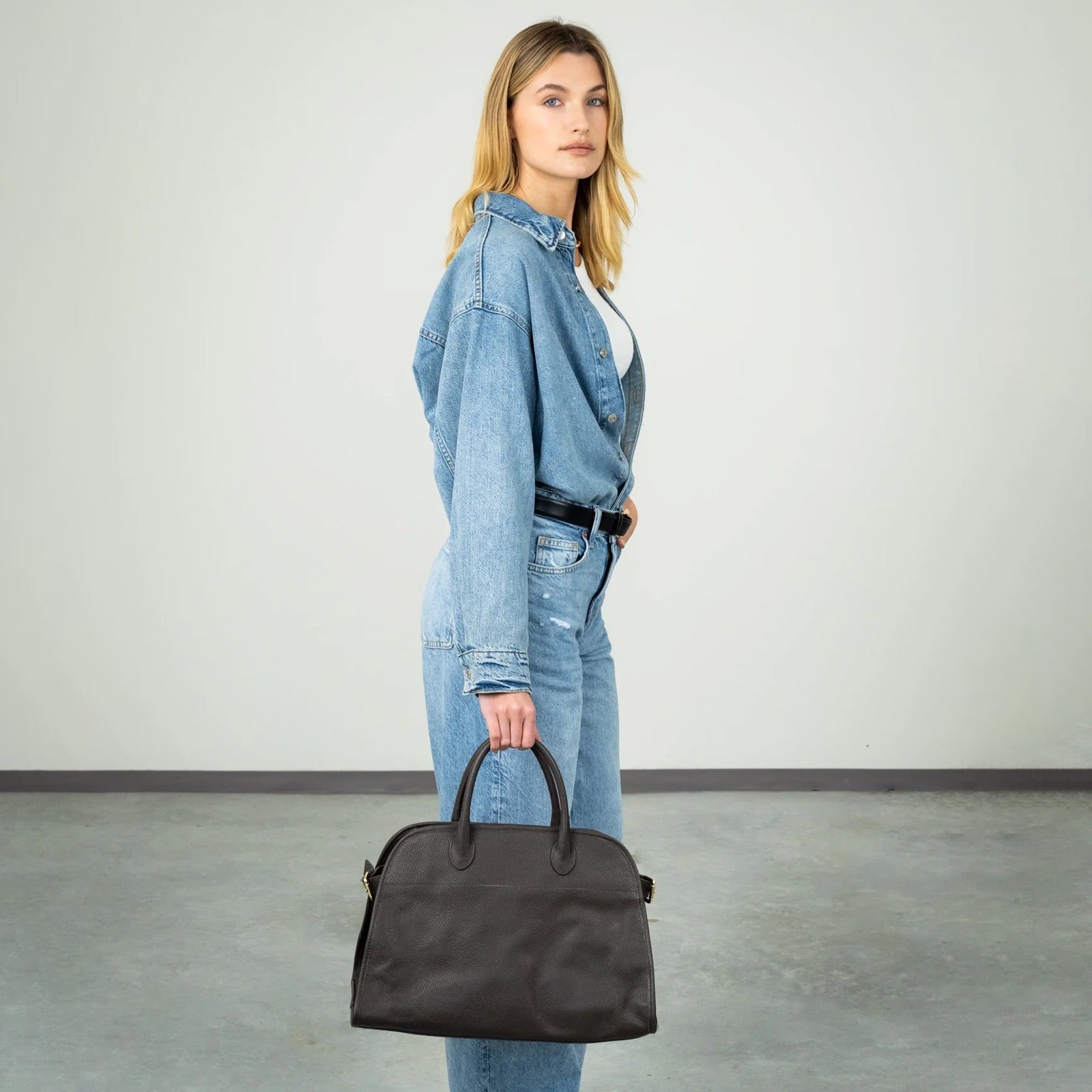 MADAME 43 EXTRA MAXI Pelle Moka