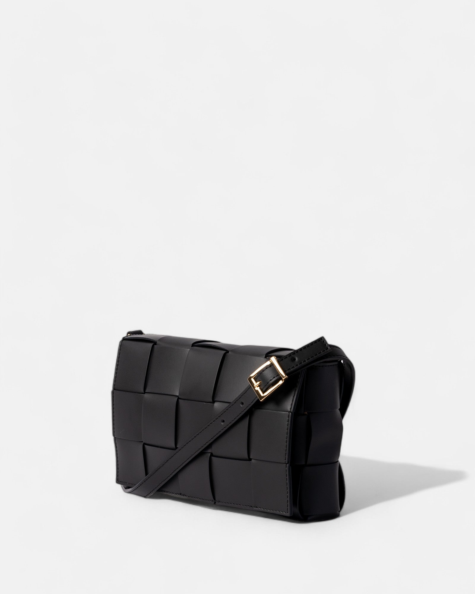 MINA Black Nappa Leather